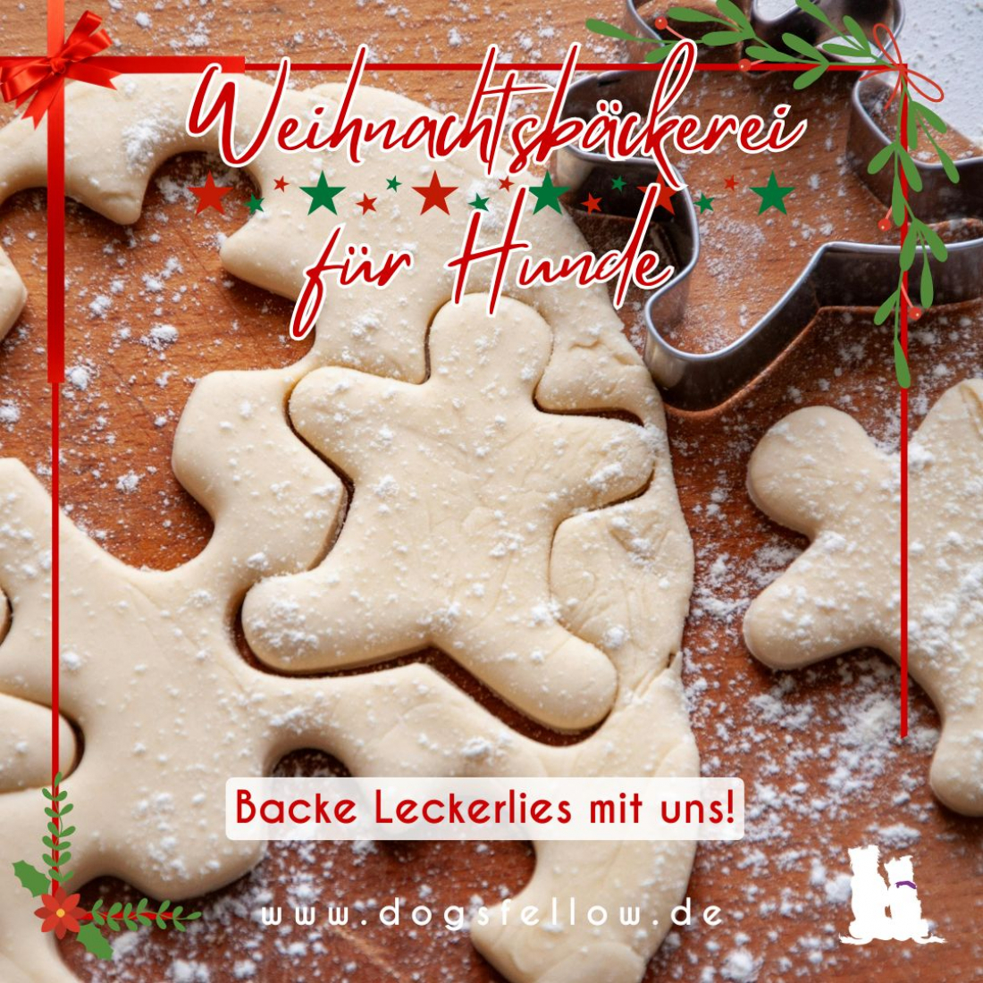 Weihnachtsbäckerei für Hunde